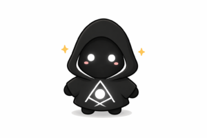 ChatGPTで作成したオリジナルマスコットキャラクターの「トバリくん」。